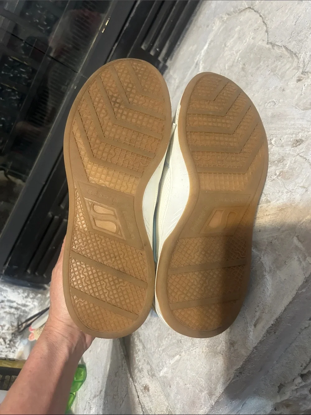 Skechers Upbeats 'White Yellow Blue'
